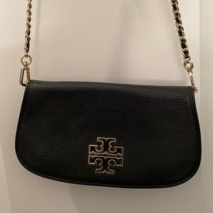 Tory Burch Britten Black Crossbody Clutch